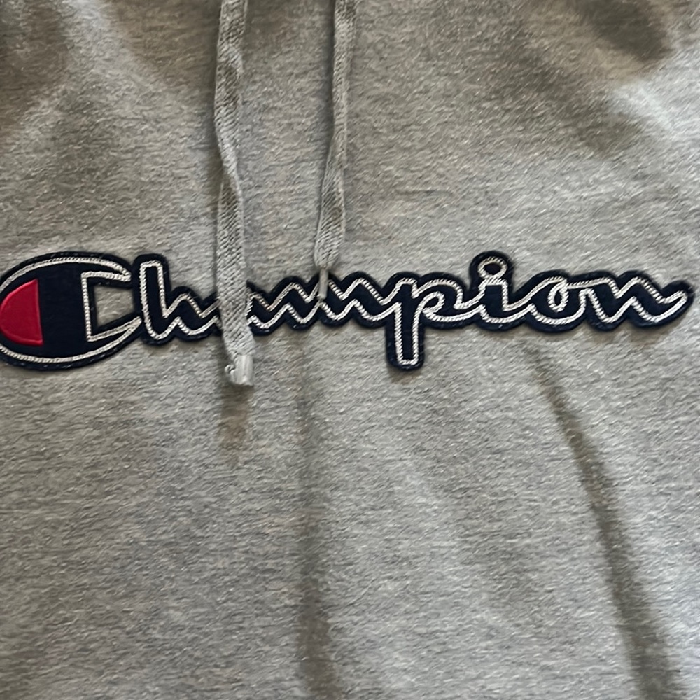 champion grey hoodie